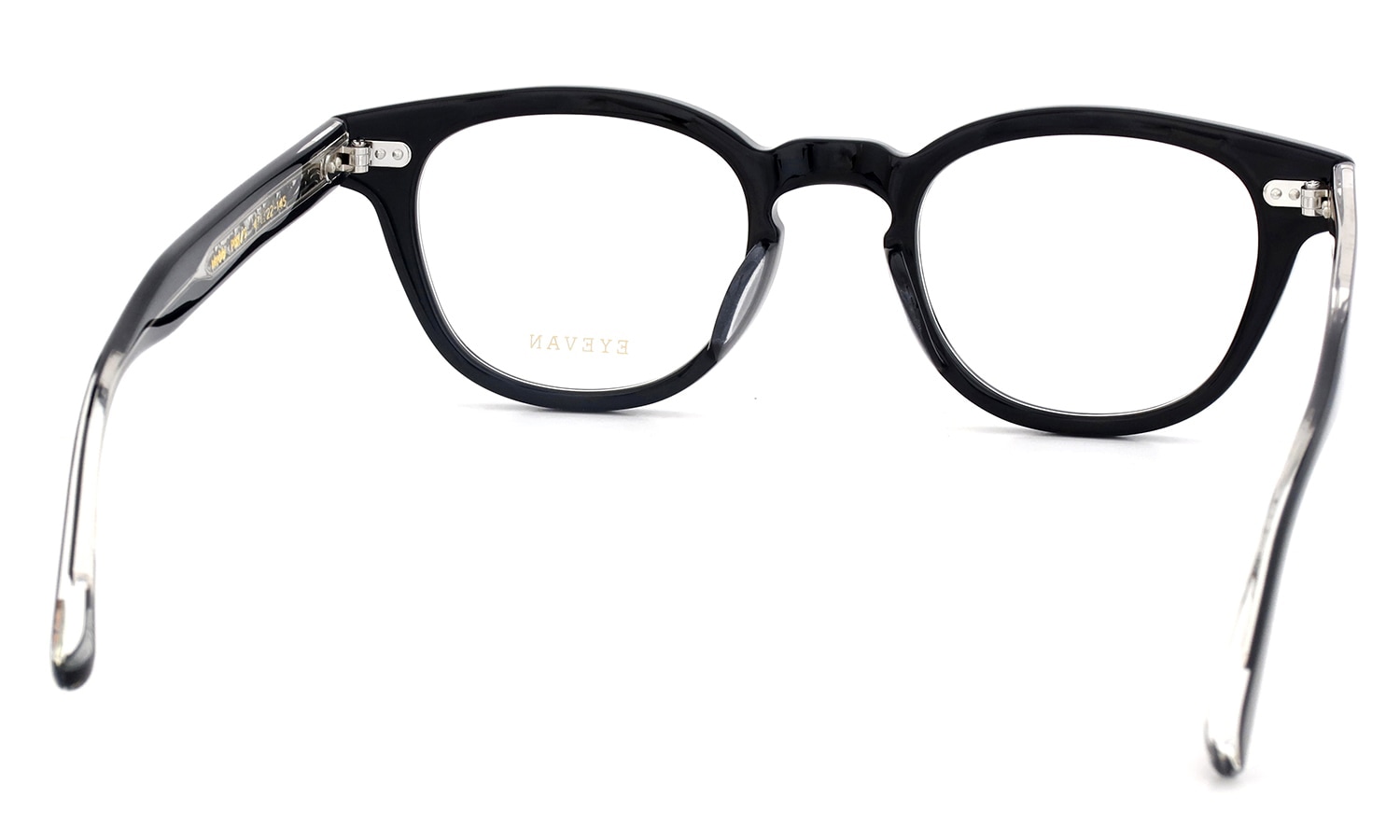 EYEVAN メガネ通販 Webb(47) col.PBK/S フレーム裏側