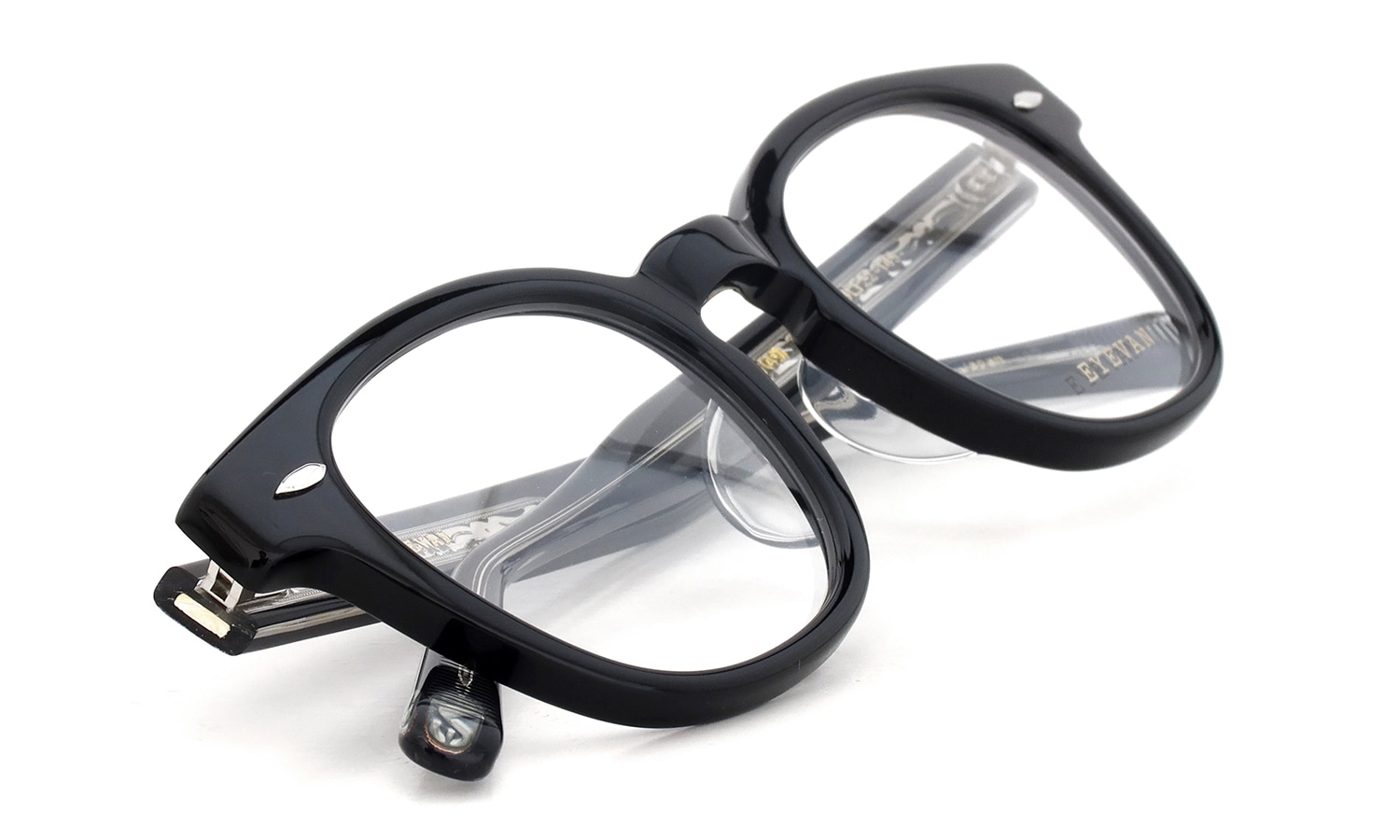 EYEVAN メガネ通販 Webb(49) col.PBK/S 折り畳んだ状態1