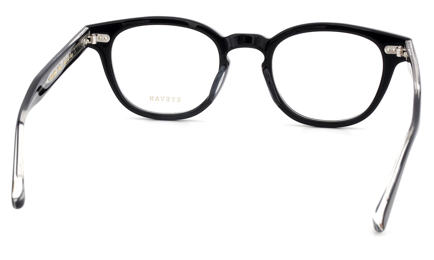 EYEVAN メガネ通販 Webb(49) col.PBK/S フレーム裏側