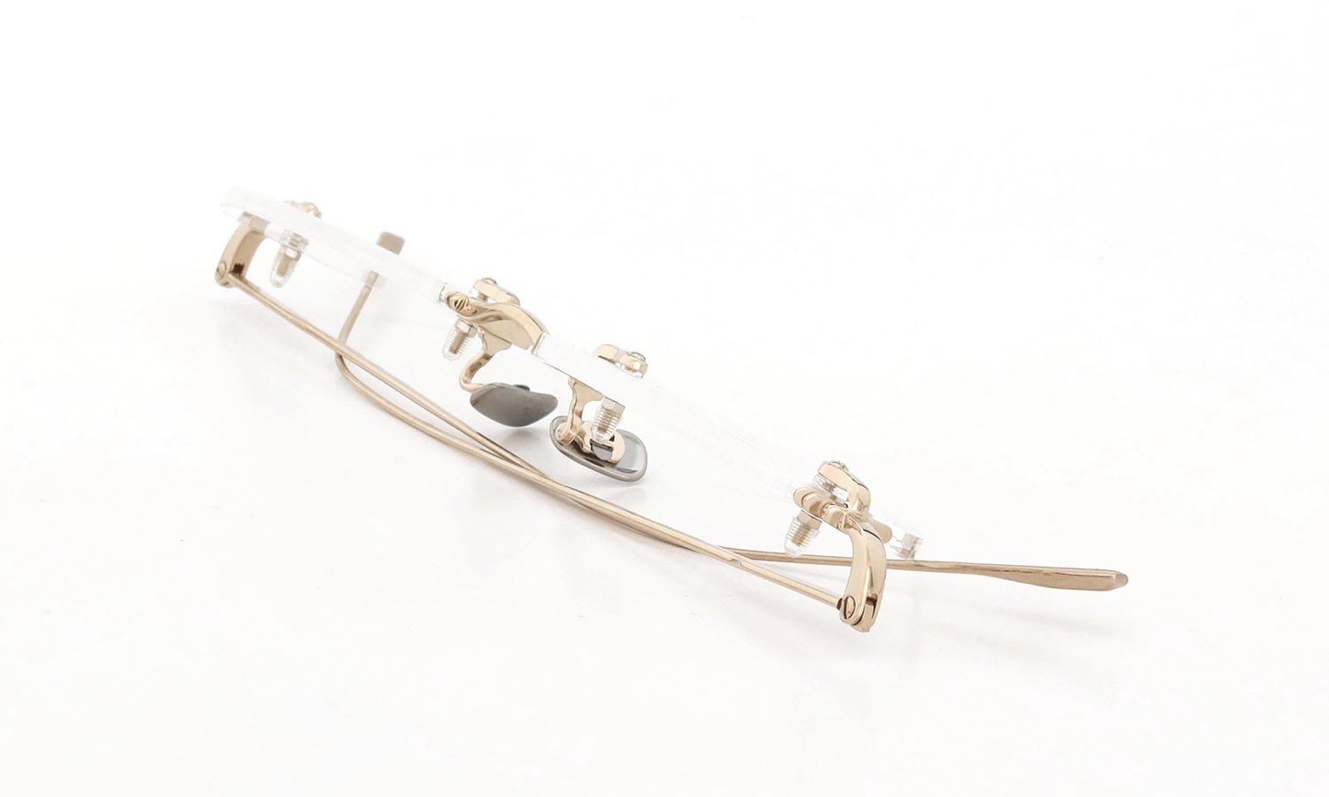 EYEVAN7285 メガネ通販 1196-1 (48) C.902 WHITE GOLD 折り畳んだ状態2