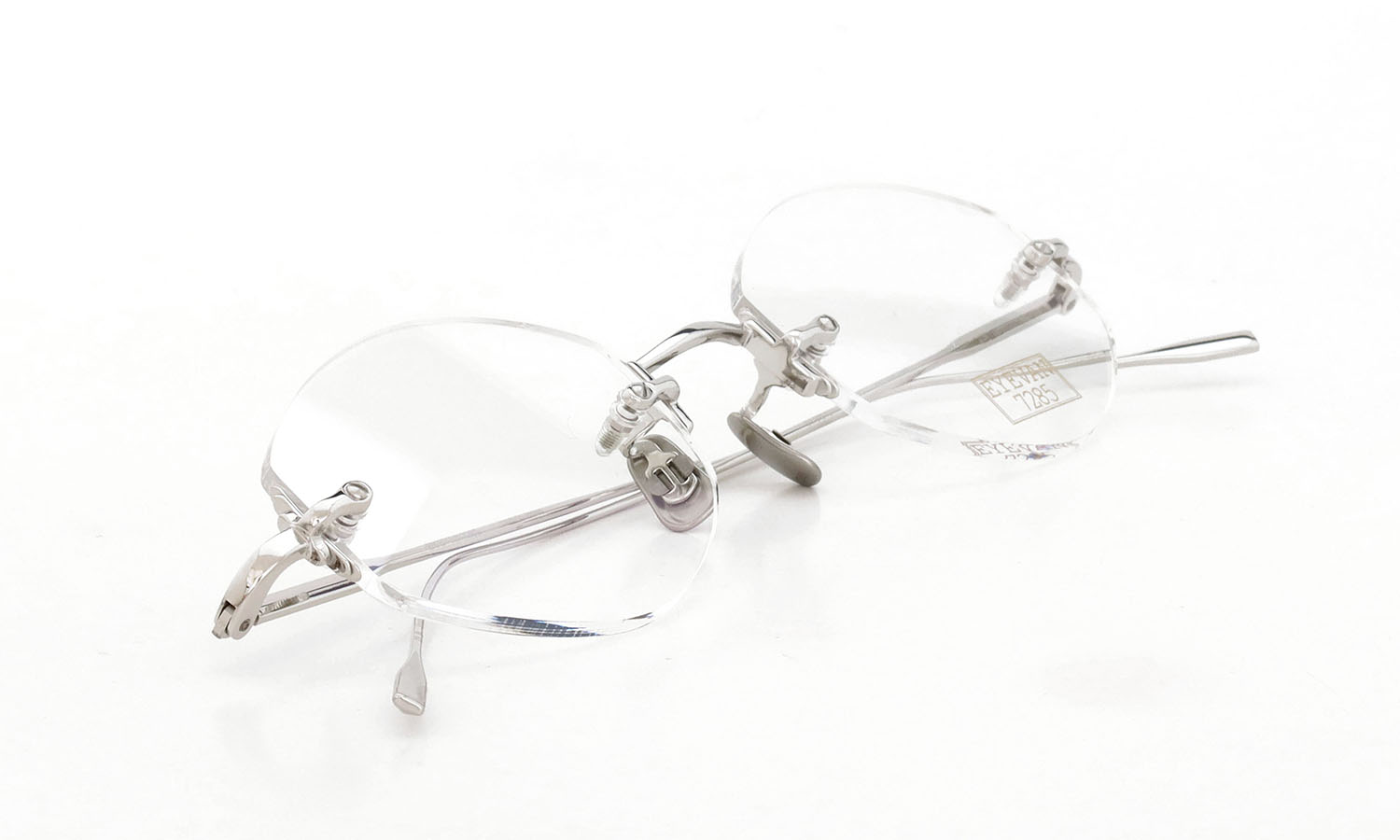 EYEVAN7285 メガネ通販 1196-1 (48) C.800 SILVER 折り畳んだ状態1