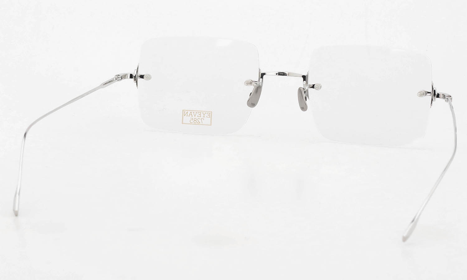 EYEVAN7285 縁無しメガネ通販 1196-2 (54) C.800 SILVER フロント裏側