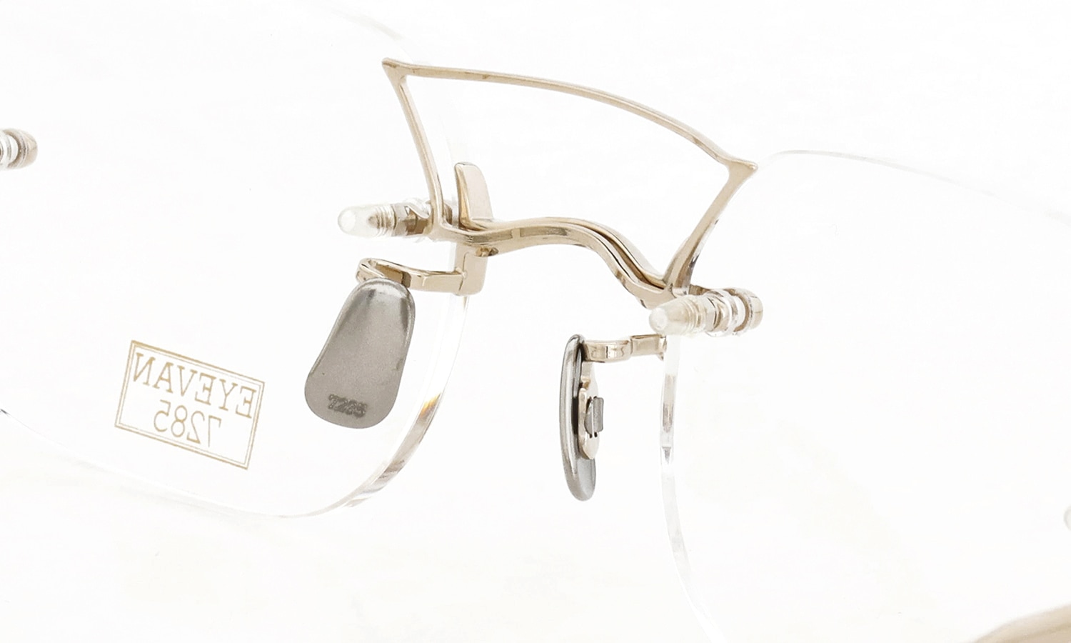 EYEVAN7285 メガネ通販 1296-1(50) c.902 二重のブリッジとパットのディテール