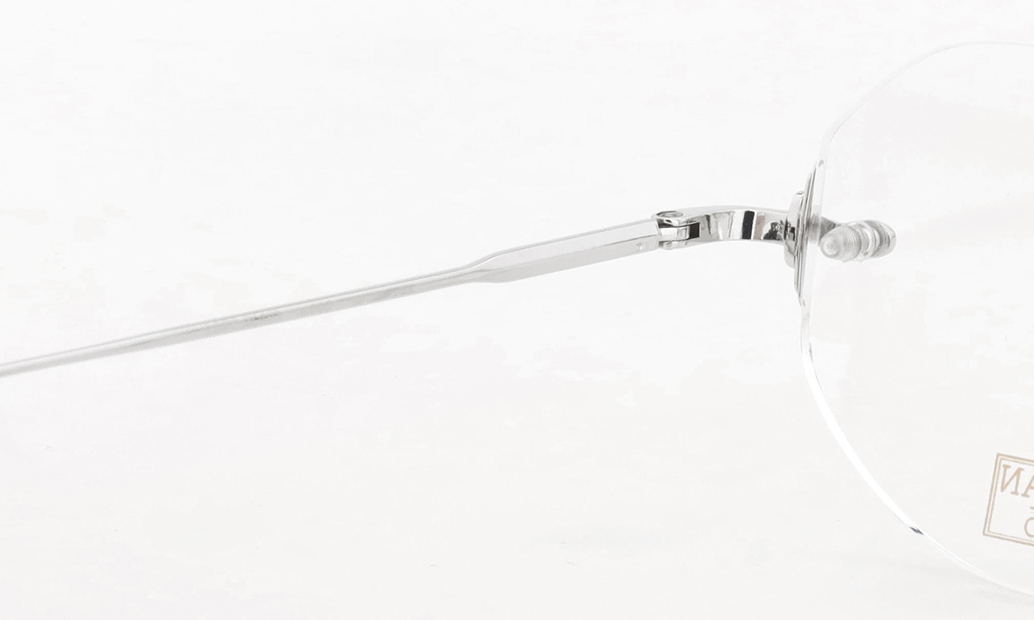 EYEVAN7285 メガネ通販 1296-2(49) c.800 左側ヒンジ裏面と刻印