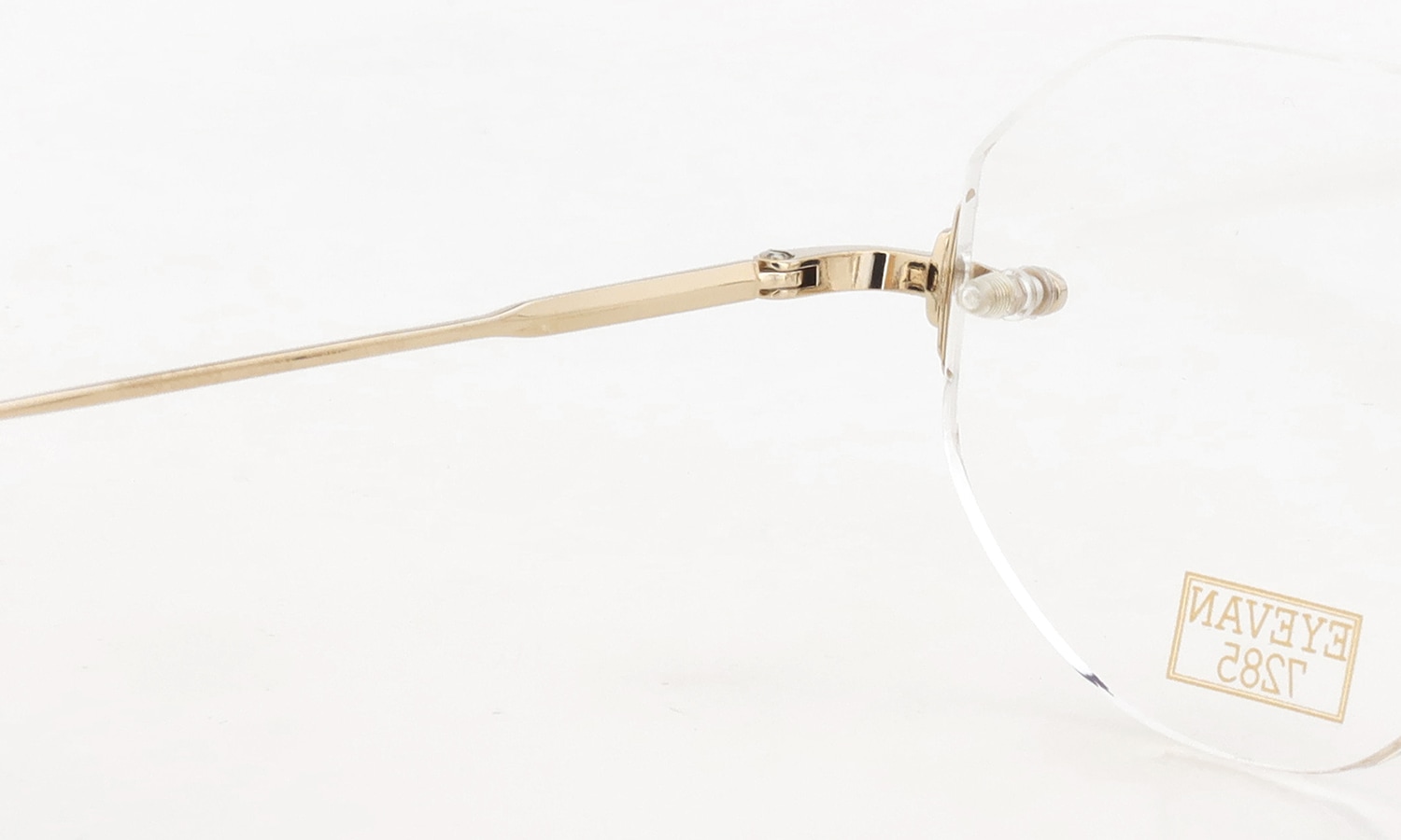 EYEVAN7285 メガネ通販 1296-2(49) c.902 左側ヒンジ裏面と刻印