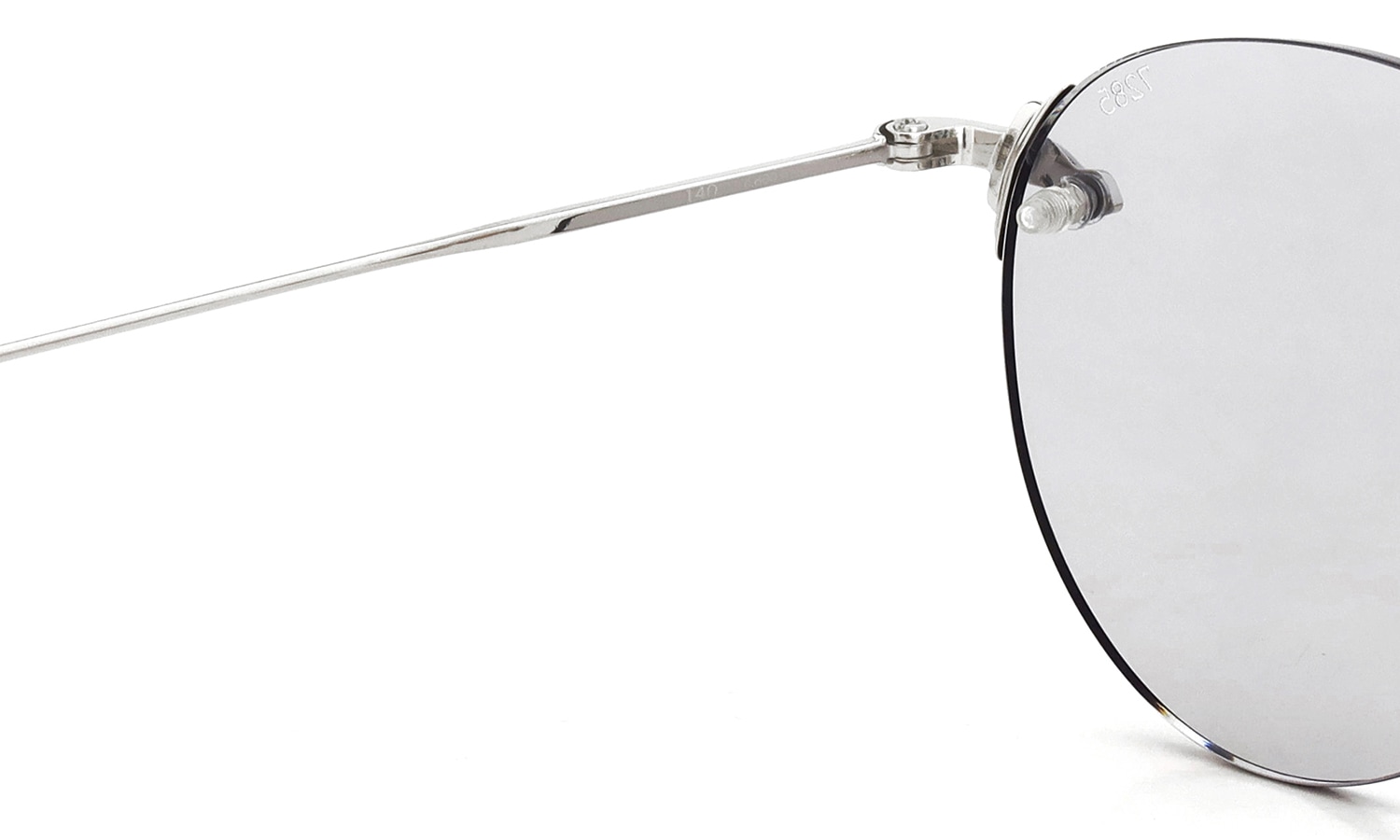 EYEVAN7285 サングラス 140(48) C.800/MRM SF.GRY35 ヒンジ裏側と左テンプルの刻印