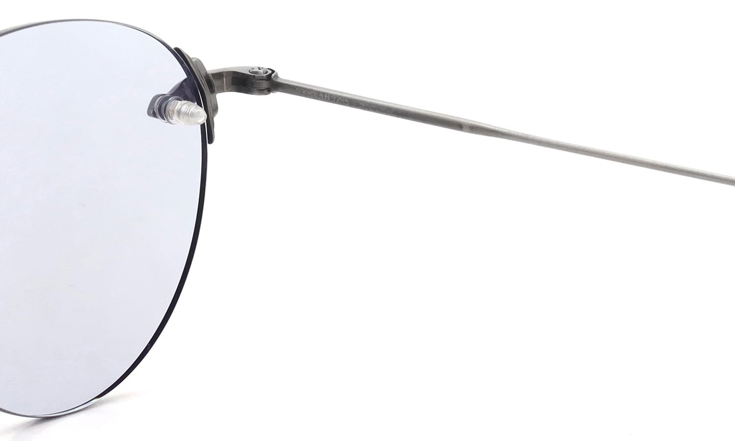 EYEVAN7285 サングラス 140(48) C.801 ANTIQUE SILVER /MRM NV ヒンジ裏側と右テンプルの刻印