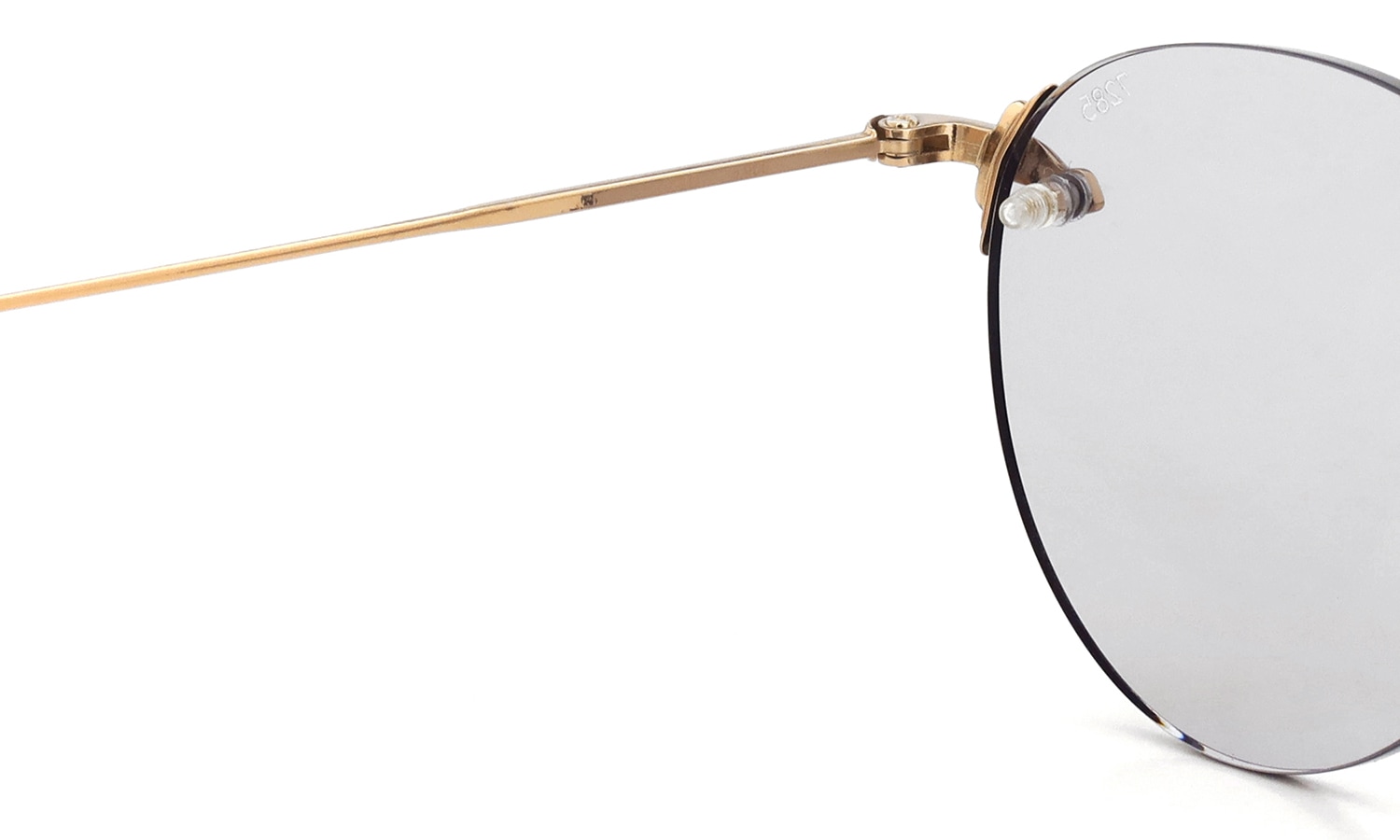 EYEVAN7285 サングラス 140(48) C.900/MRM SF.GRY35 ヒンジ裏側と左テンプルの刻印