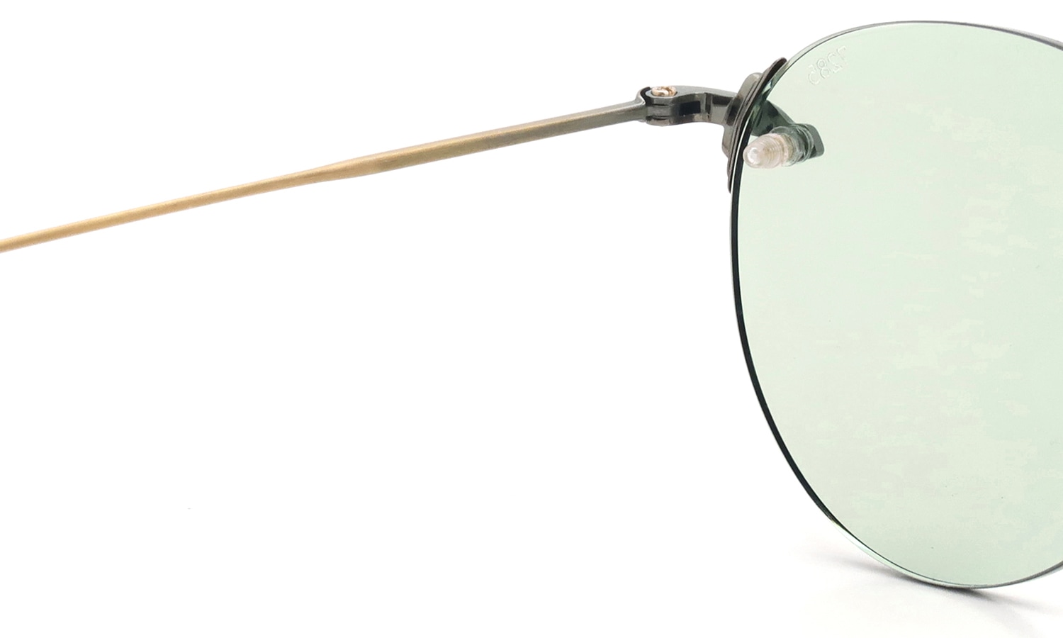 EYEVAN7285 サングラス 140(48) C.901 ANTIQUE GOLD /MRM GRN2 ヒンジ裏側と左テンプルの刻印