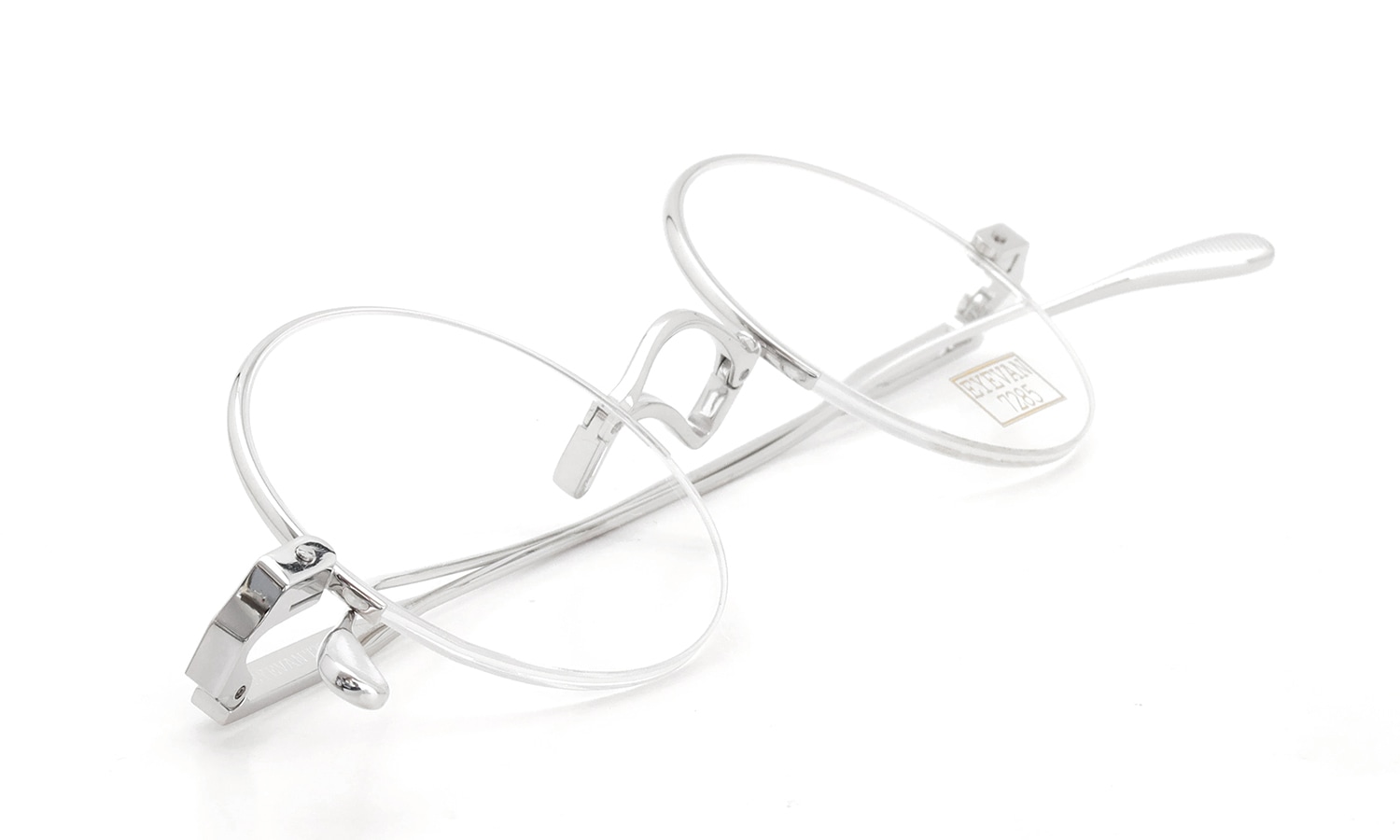 EYEVAN7285 ハーフリムメガネ通販 824 Col.800 折りたたみ1