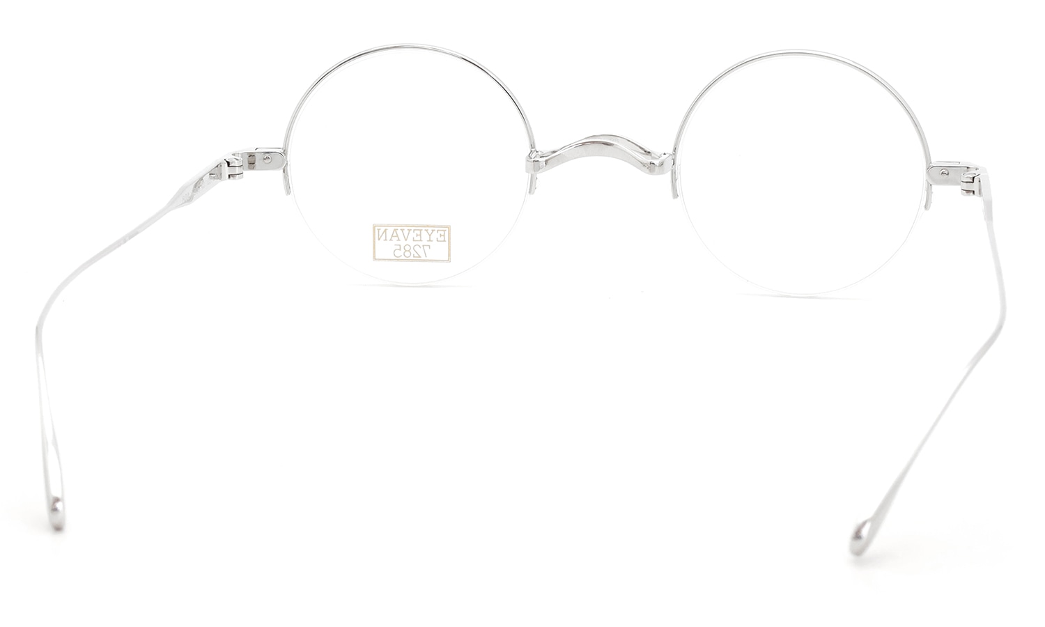 EYEVAN7285 ハーフリムメガネ通販 824 Col.800 フレームの裏側