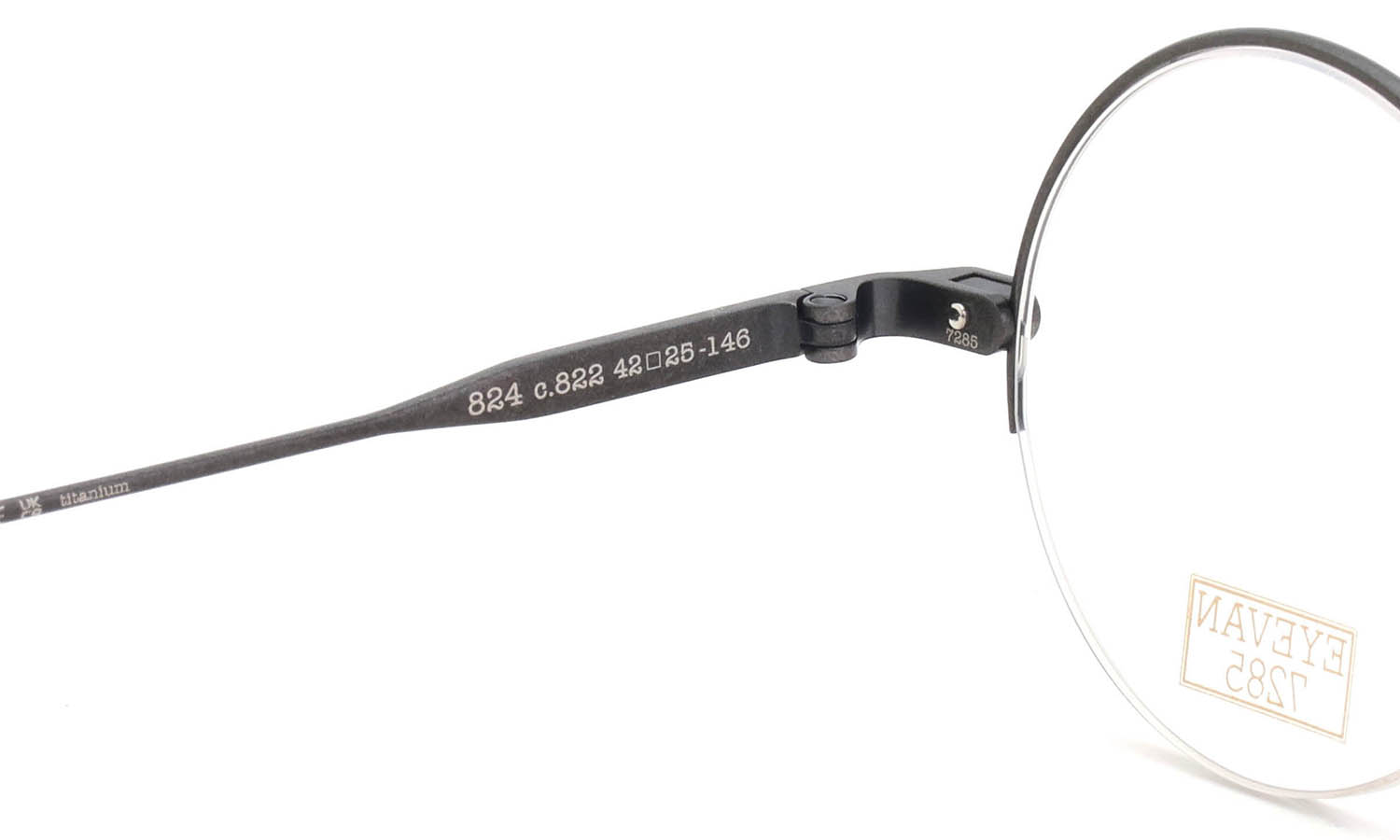 EYEVAN7285 ハーフリムメガネ通販 824 Col.822