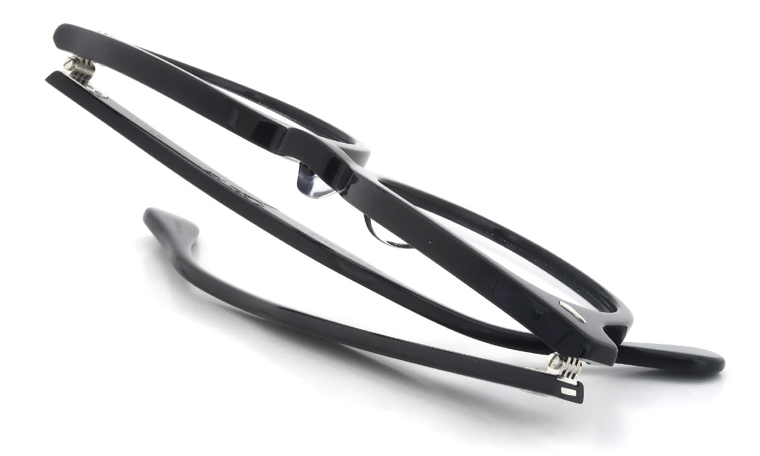 JULIUS TART OPTICAL メガネ通販 AR-48-22 col.BLACK 折り畳んだ状態2