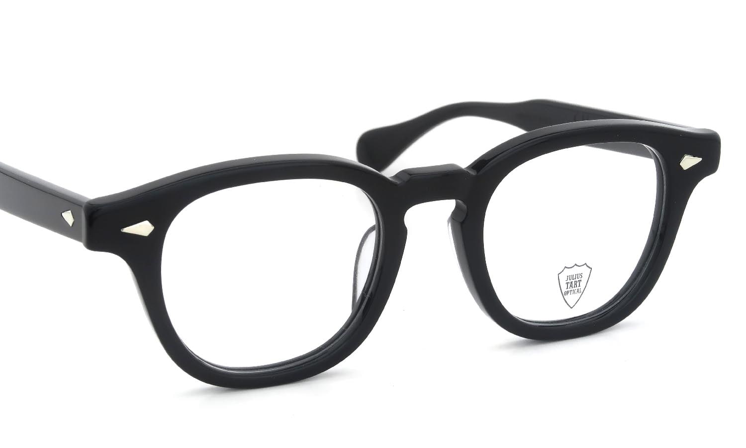 JULIUS TART OPTICAL メガネ通販 AR-48-22 col.BLACK フロント