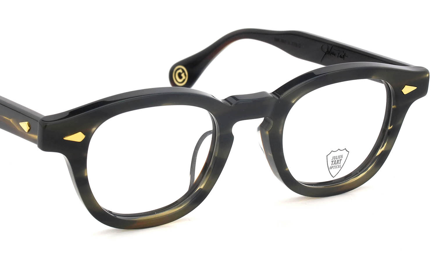 JULIUS TART OPTICAL AR Gold Series メガネ通販 AR-44-22 Camo Sasa/Gold PL-001Ce