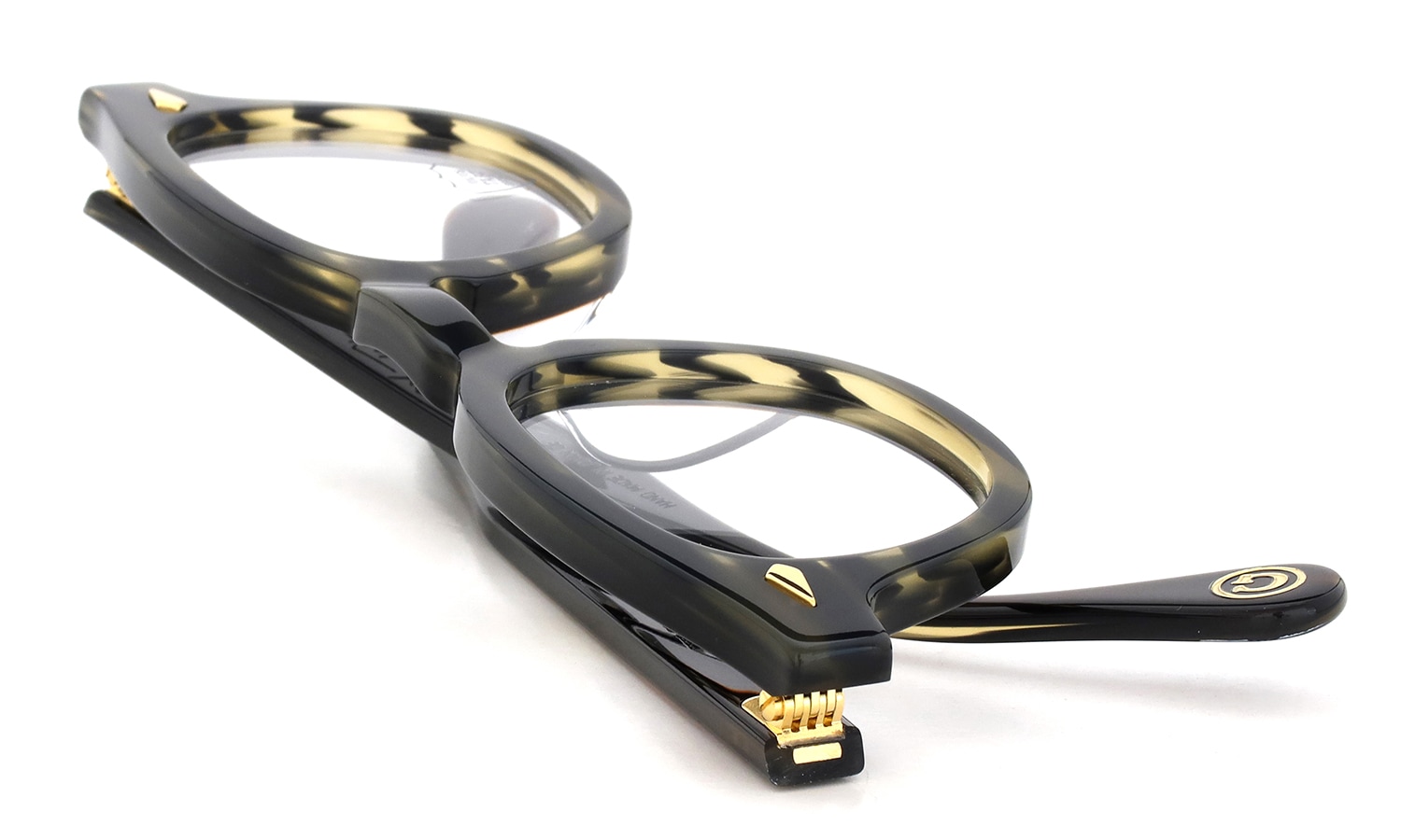 JULIUS TART OPTICAL AR Gold Edition メガネ通販 AR-44-24 Camo Sasa/Gold PL-101Ce 折り畳んだ状態2