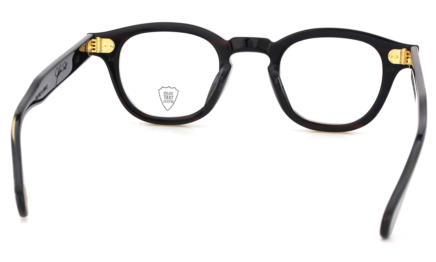 JULIUS TART OPTICAL AR Gold Edition メガネ通販 AR-44-24 Camo Sasa/Gold PL-101Ce フレーム裏側