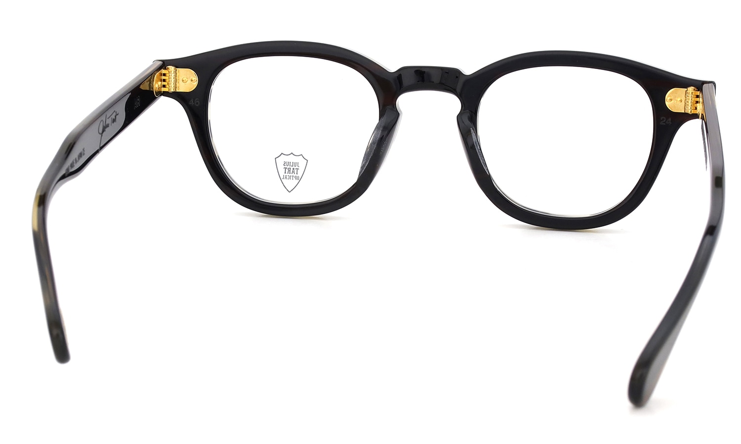 JULIUS TART OPTICAL AR Gold Edition メガネ通販 AR-46-24 Camo Sasa/Gold PL-102Ce フレーム裏側