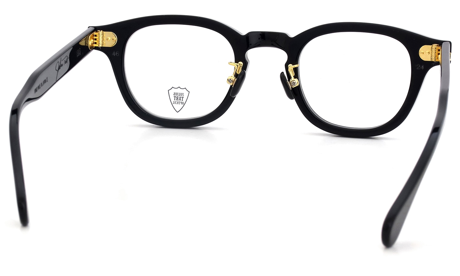 JULIUS TART OPTICAL [CHINATOWN SPECIAL ORDER] メガネ AR-46-24 NYC Gold col.Black/Gold フレーム裏側