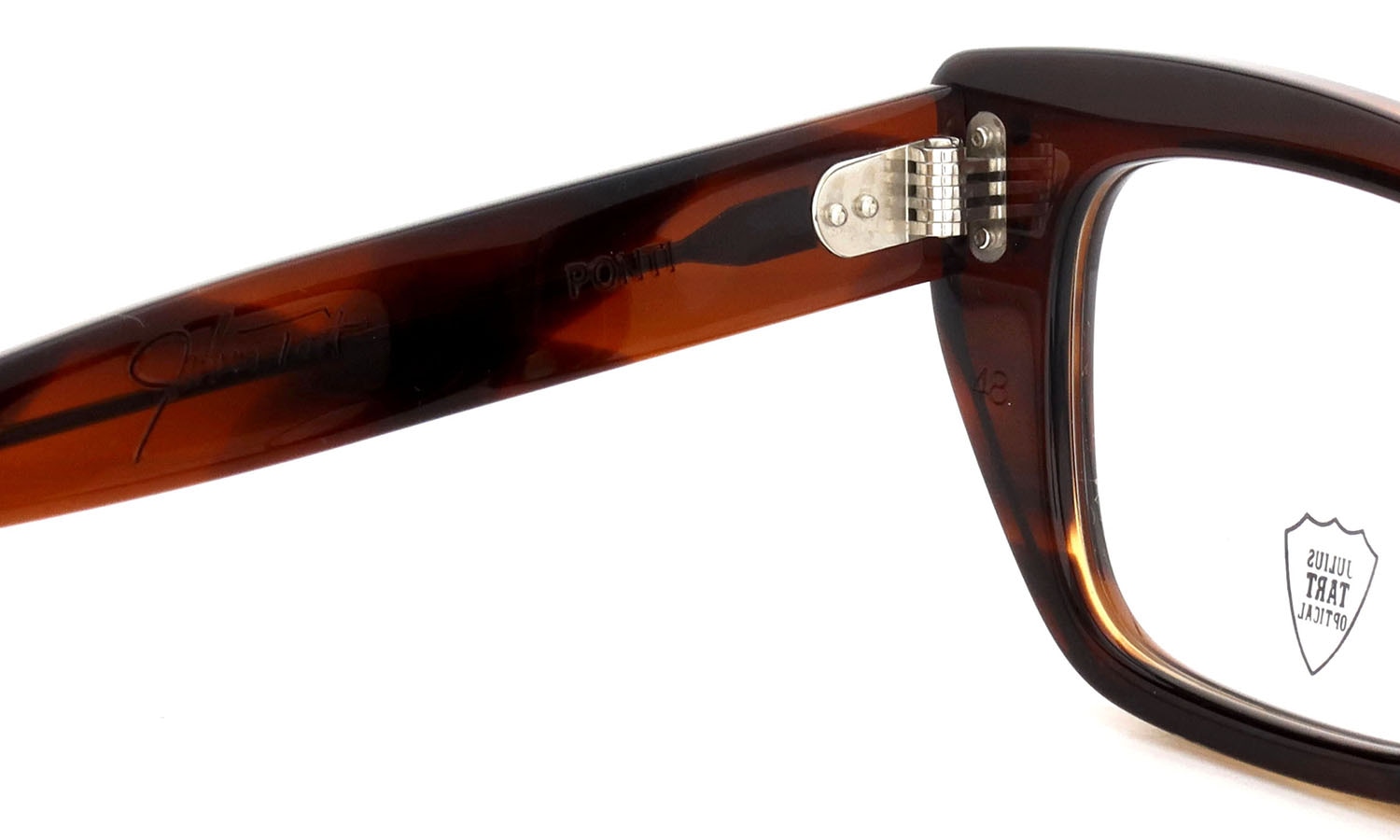 JULIUS TART OPTICAL メガネ通販 PONTI DEMI AMBER PL-138M
