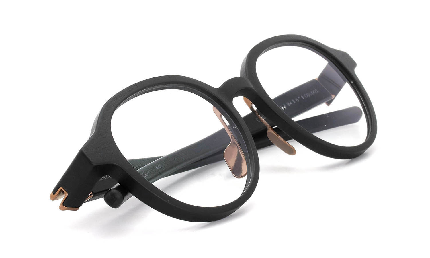 KLENZE&BAUM 3Dプリントメガネ通販 [VOYOU] BLAKE-L-NP COAL/ROSE GOLD