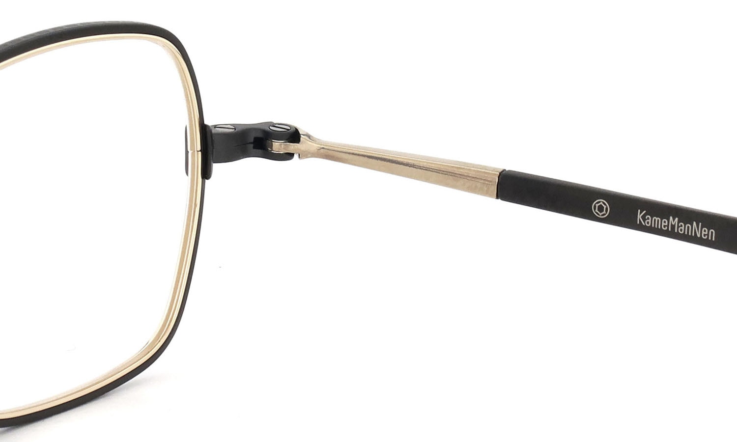 KameManNen メガネ通販 KMN-774MA(42) MBK/GD