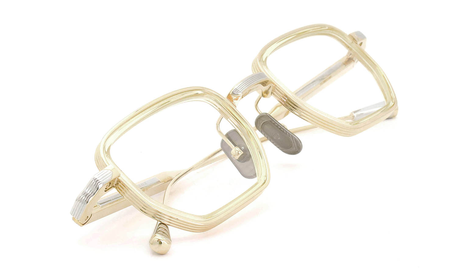 Lunetterie Generale サングラス通販 ALL THE TIME IN THE WORLD col.16K Gold / Palladium & Vintage Crystal Inlay