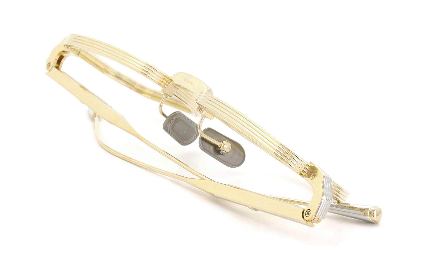 Lunetterie Generale サングラス通販 ALL THE TIME IN THE WORLD col.16K Gold / Palladium & Vintage Crystal Inlay