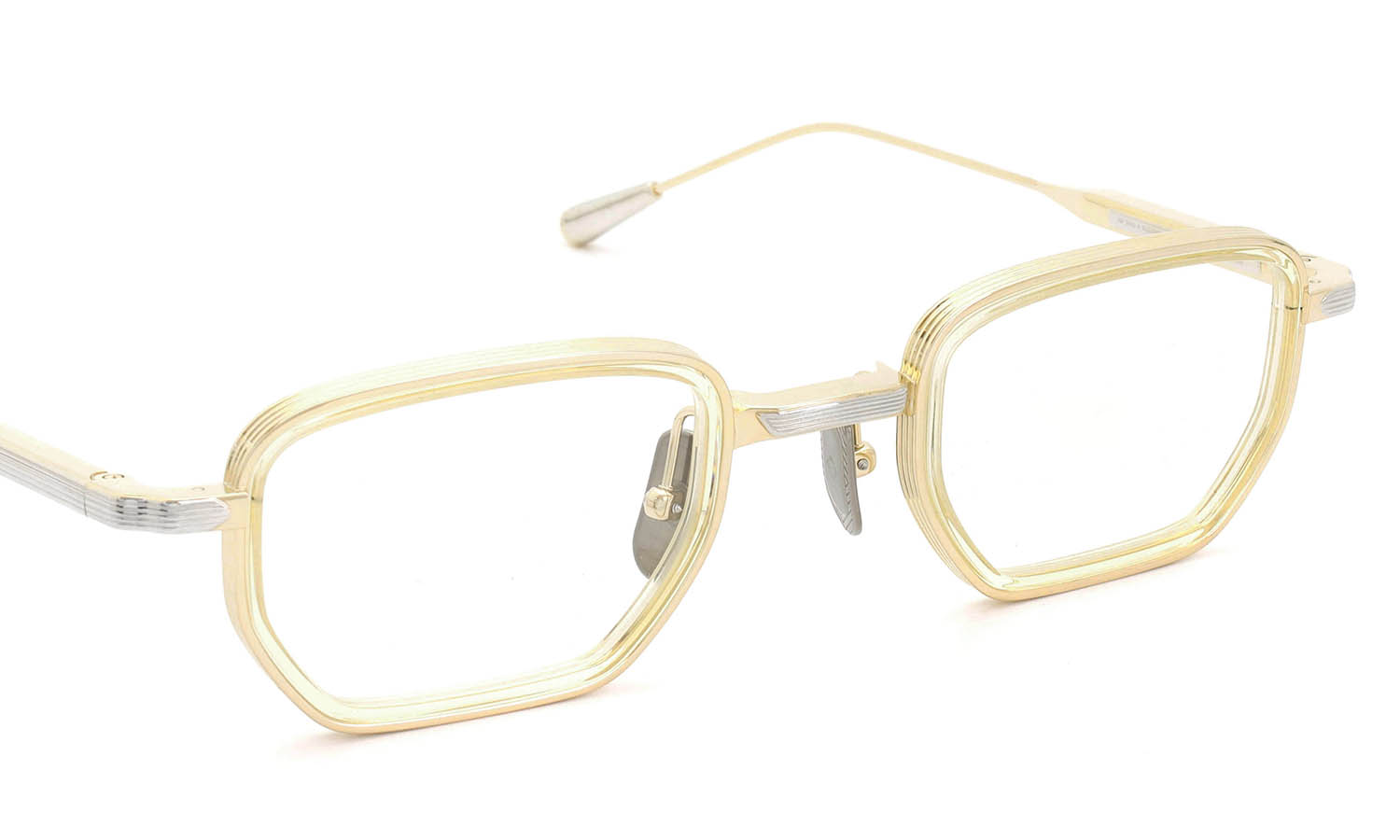 Lunetterie Generale サングラス通販 ALL THE TIME IN THE WORLD col.16K Gold / Palladium & Vintage Crystal Inlay