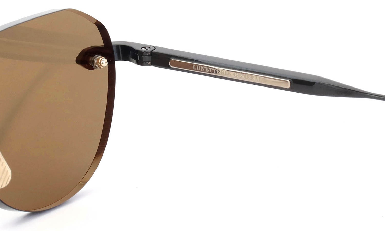 Lunetterie Generale サングラス通販 GRAND PRIX Black / 16K Gold / Solid Bronze