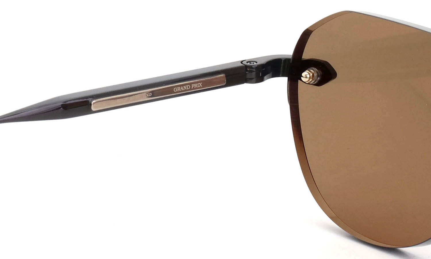 Lunetterie Generale サングラス通販 GRAND PRIX Black / 16K Gold / Solid Bronze