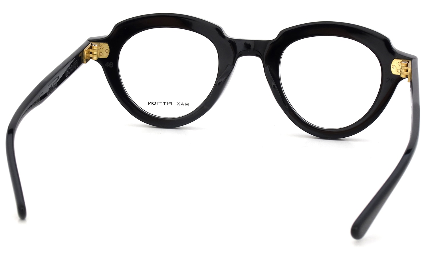 MAX PITTION マックス ピティオン メガネ GORIOT 46-26 col.PIANO BLACK 裏側