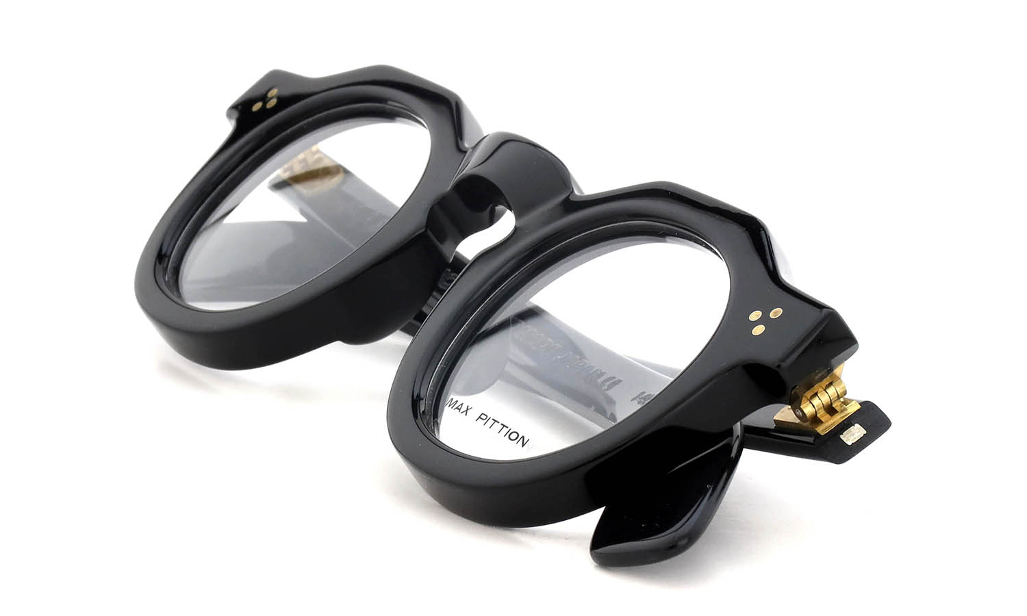 MAX PITTION マックス ピティオン メガネ通販 HUGO 44-28 PIANO BLACK PL-004A