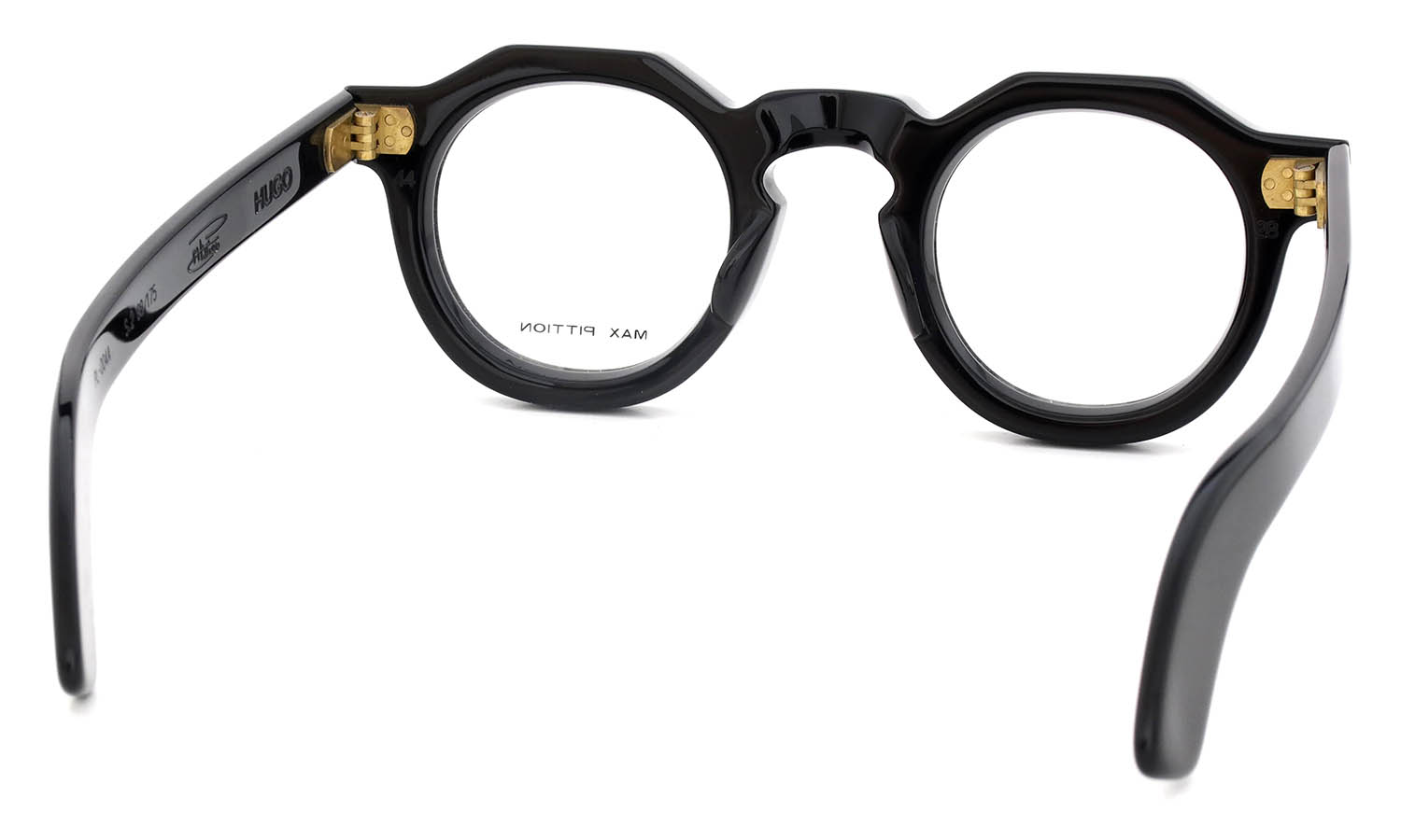 MAX PITTION マックス ピティオン メガネ通販 HUGO 44-28 PIANO BLACK PL-004A