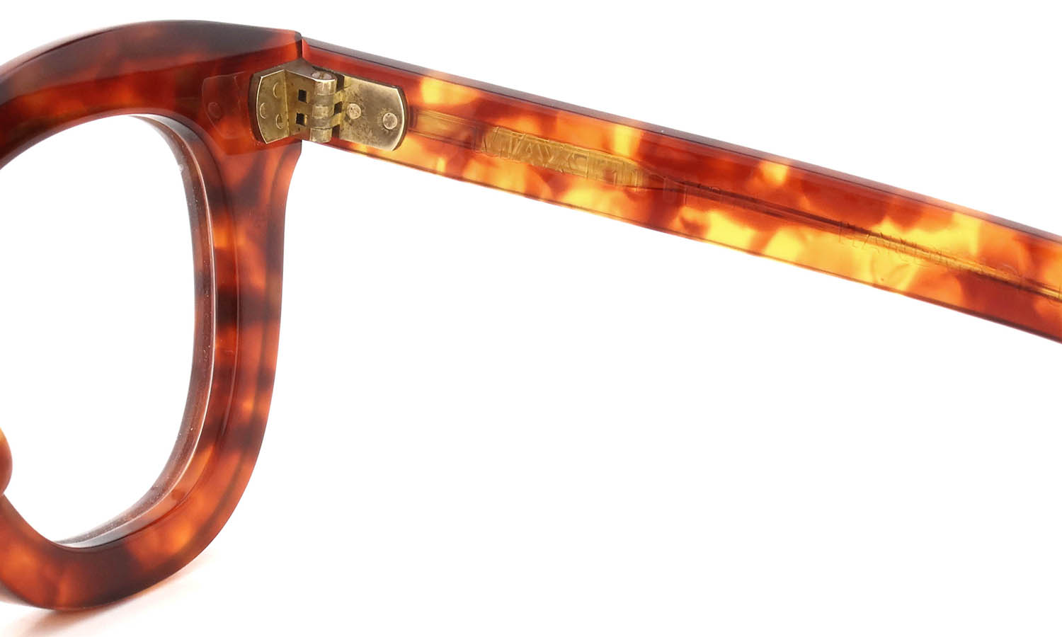 MAX PITTION 初期限定モデル メガネ V WELLINGTON 46-24 LIGHT TORT PL-003D