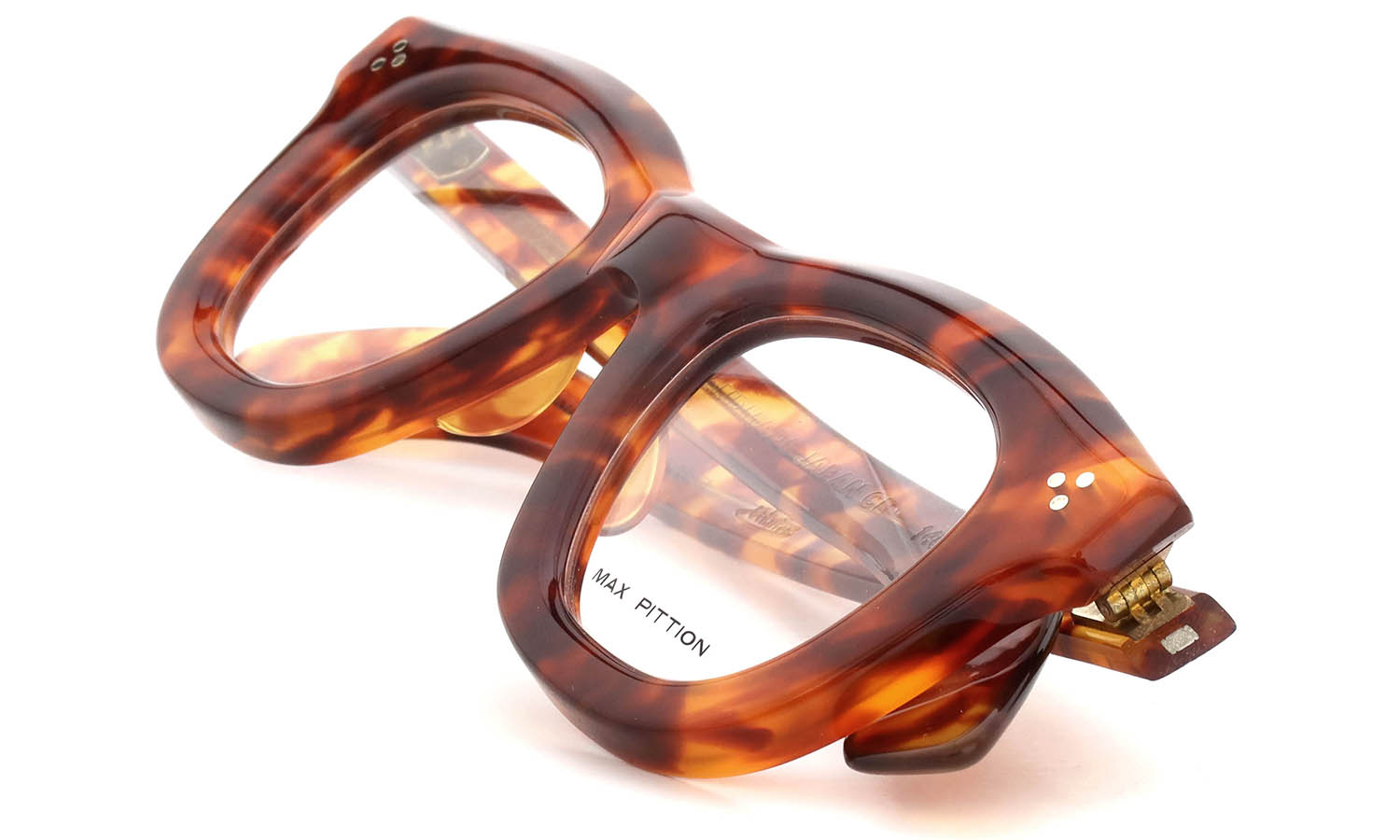 MAX PITTION 初期限定モデル メガネ V WELLINGTON 46-24 LIGHT TORT PL-003D