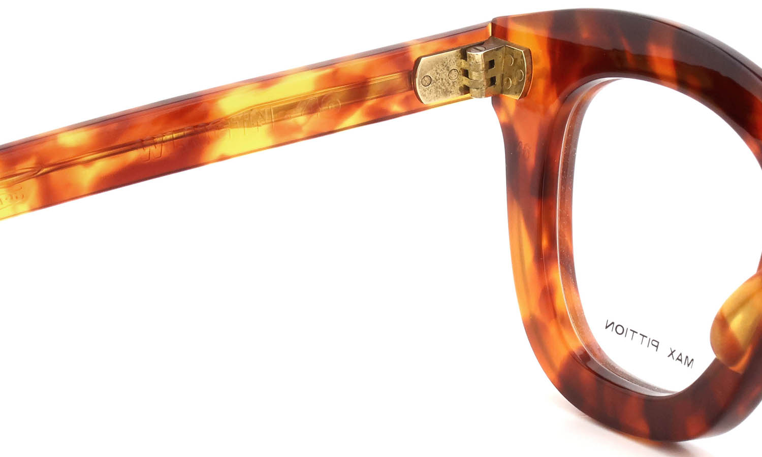 MAX PITTION 初期限定モデル メガネ V WELLINGTON 46-24 LIGHT TORT PL-003D