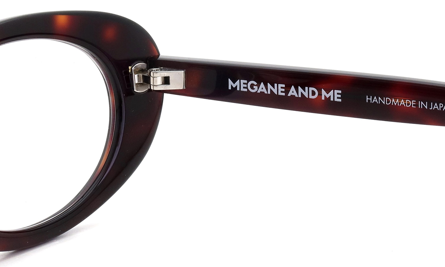 MEGANE AND ME メガネ ME051 DEVON col.DB 右ヒンジと右テンプルの裏側