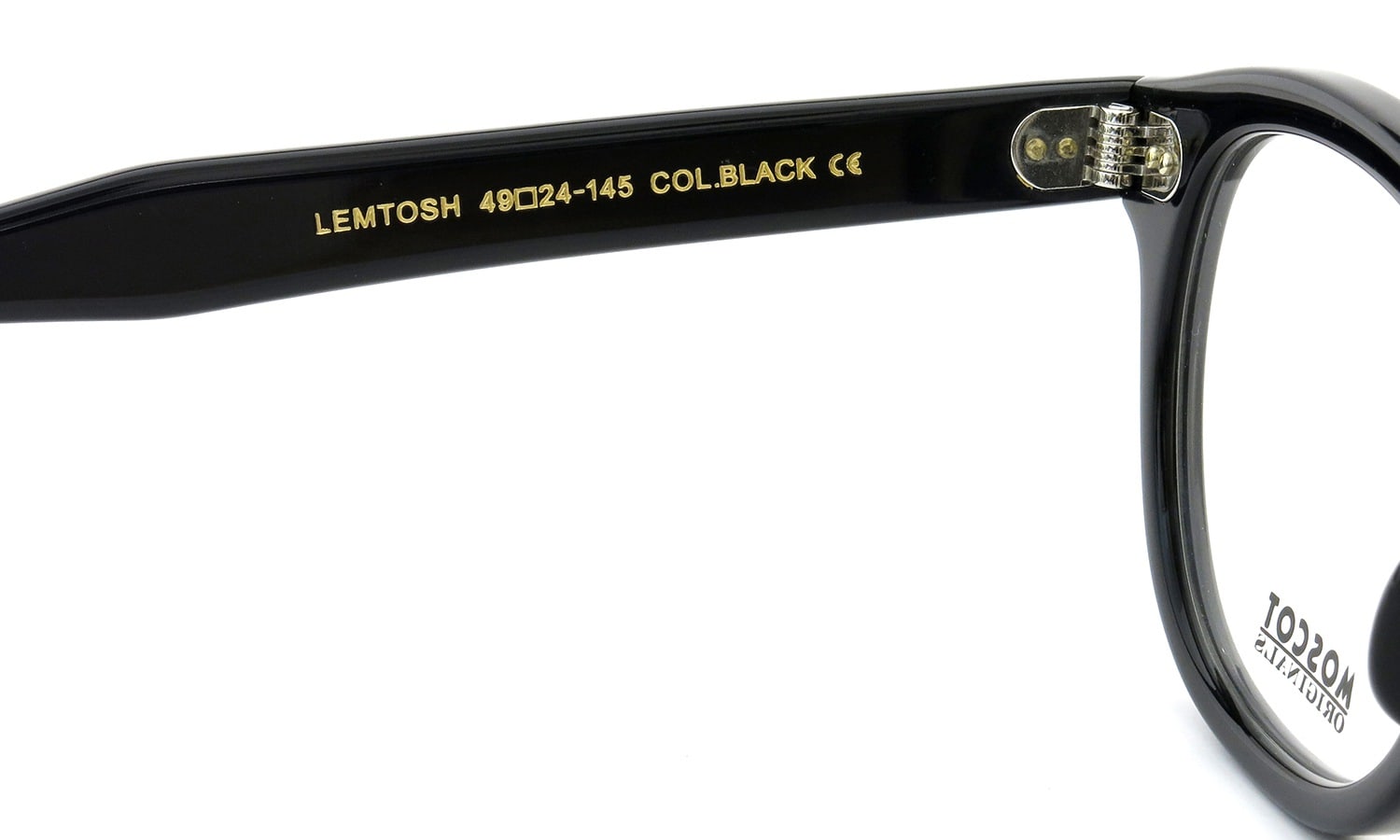 MOSCOT メガネ通販 LEMTOSH BLACK 49size