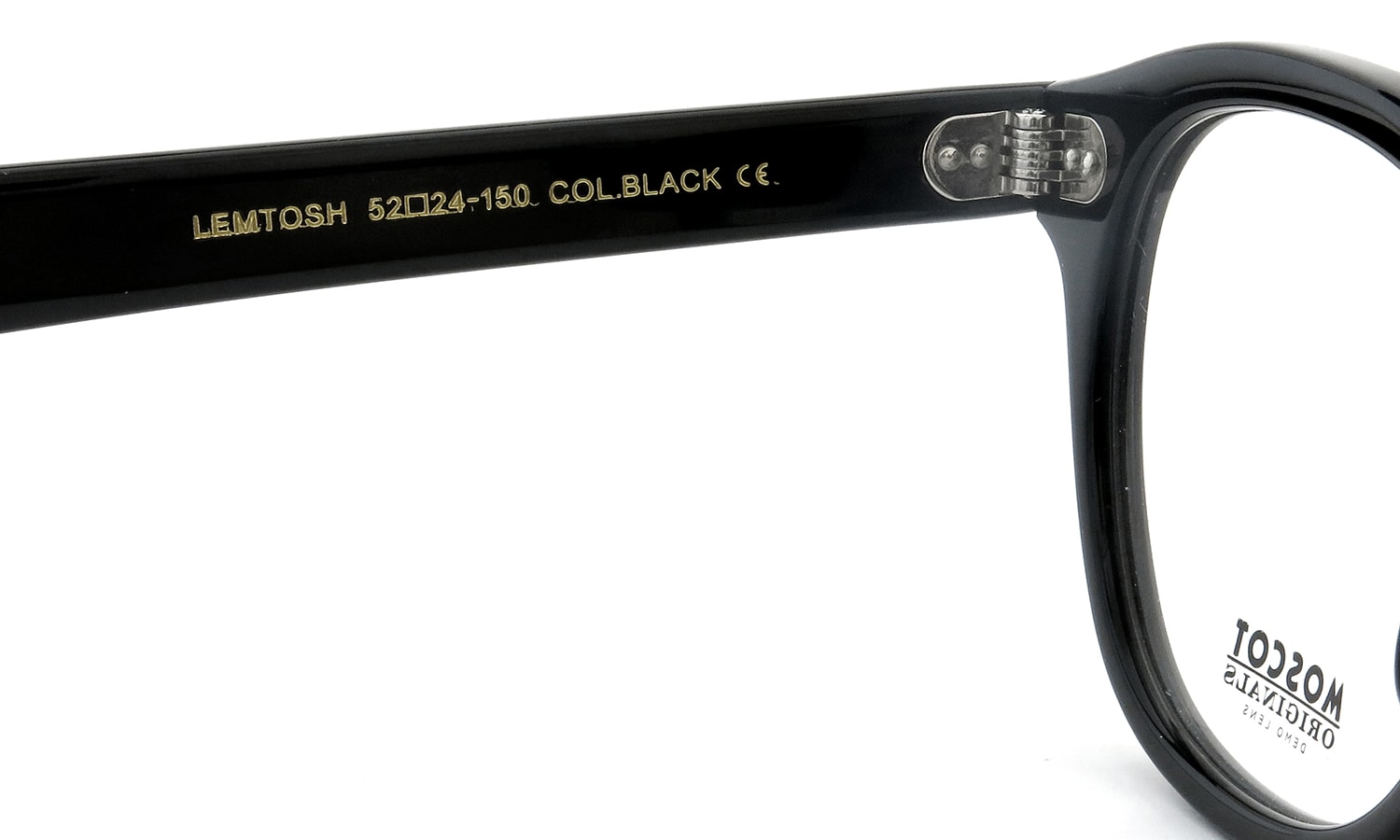MOSCOT メガネ通販 LEMTOSH BLACK 52size