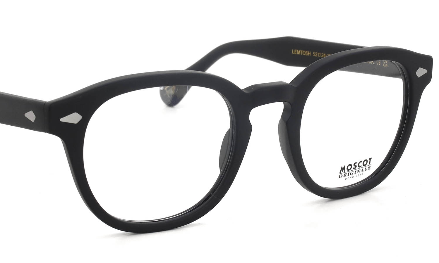 MOSCOT メガネ通販 LEMTOSH MATTE BLACK 52size