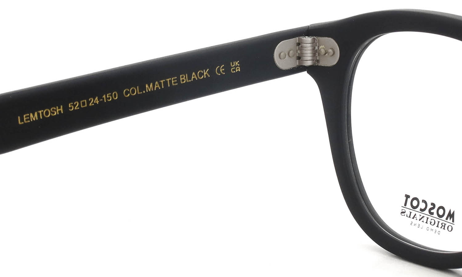 MOSCOT メガネ通販 LEMTOSH MATTE BLACK 52size