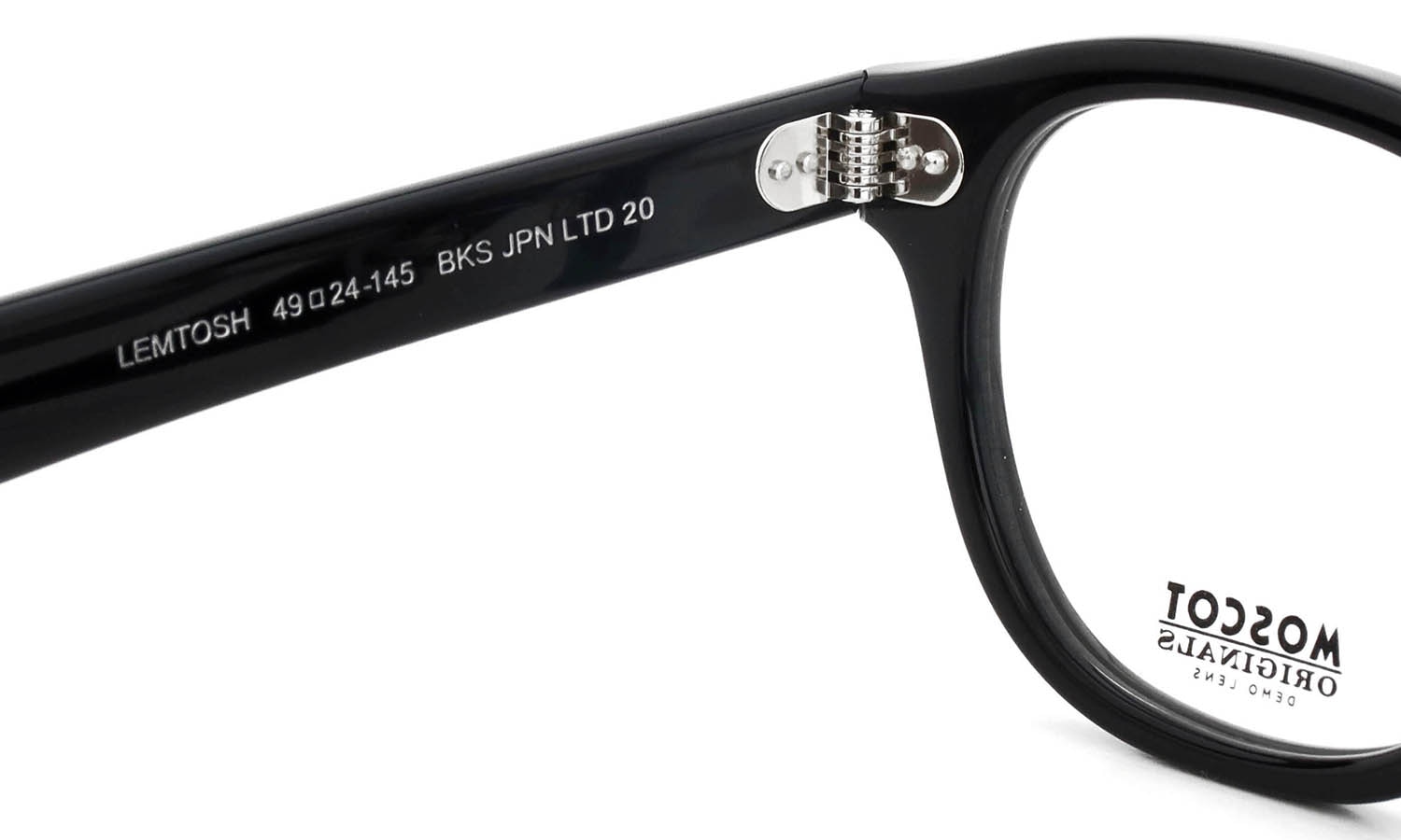 MOSCOT 2026年春発表 限定生産メガネ LEMTOSH BKS 49size JPN LTD 20