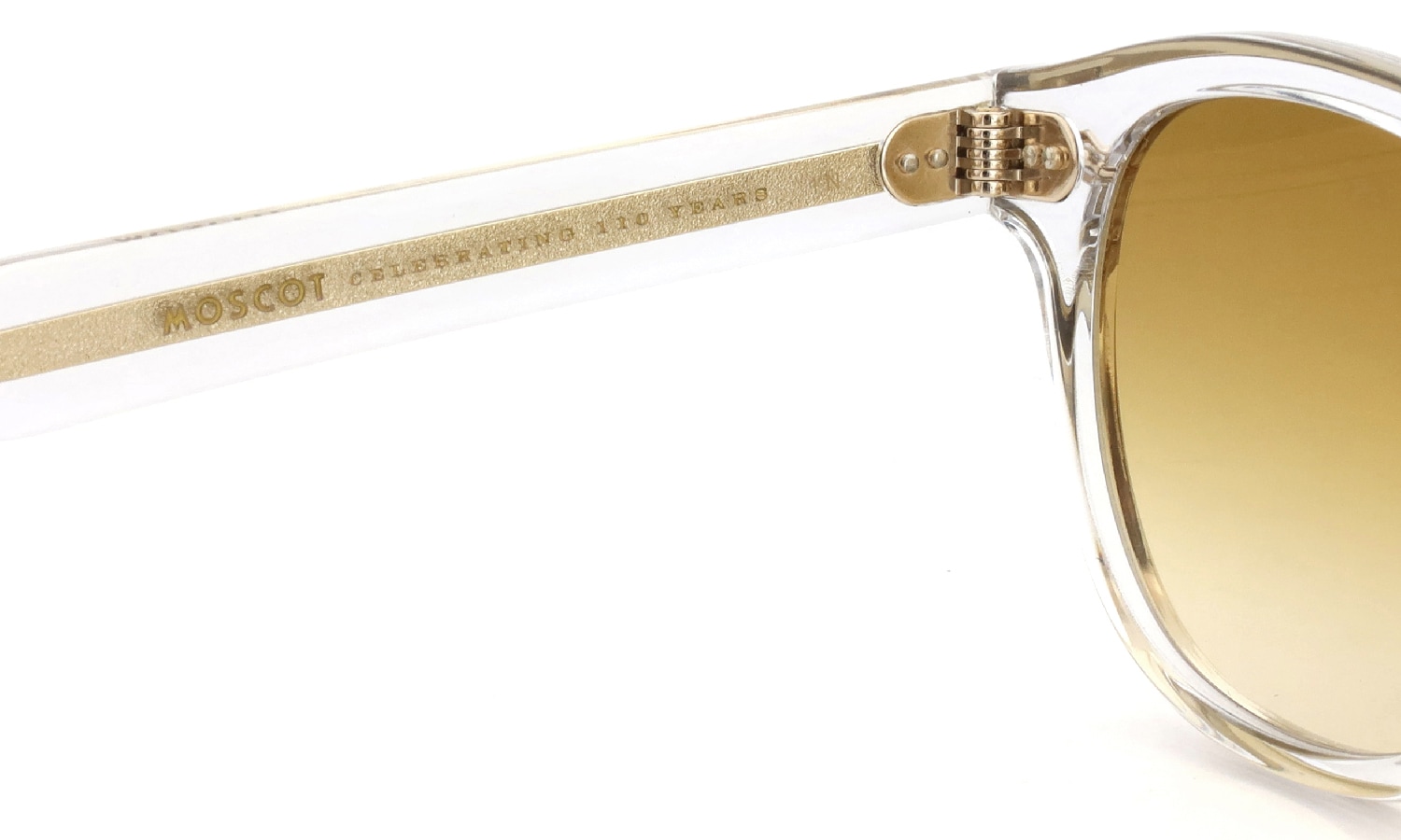 モスコット MOSCOT 110周年記念 限定サングラス通販 LEMTOSH レムトッシュ CRYSTAL / GOLD CHESTNUT FADE 49□24 + ZIP CASE