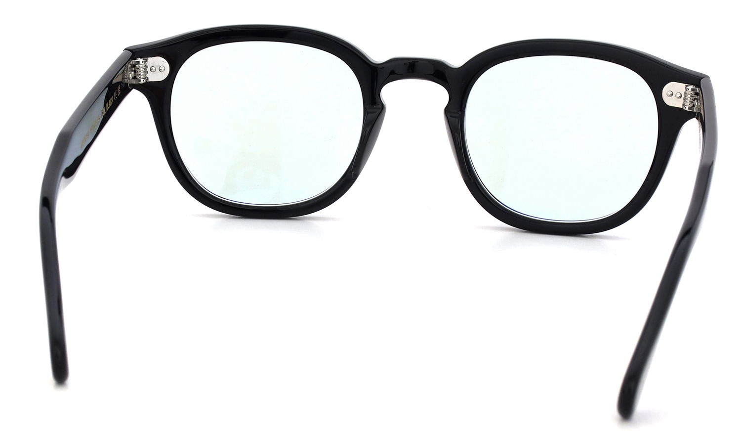 MOSCOT 紫外線調光サングラス LEMTOSH 49size(L) col.BLACK BLUE+ フレームの内側・裏側