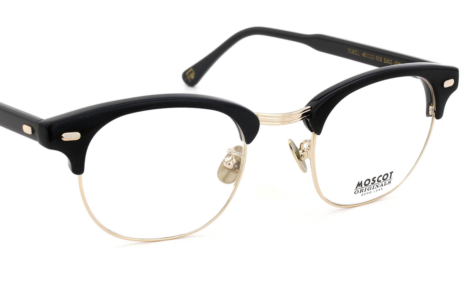 MOSCOT 2026年春発表 限定生産メガネ YUKEL BKG 48□22size JPN LTD 20