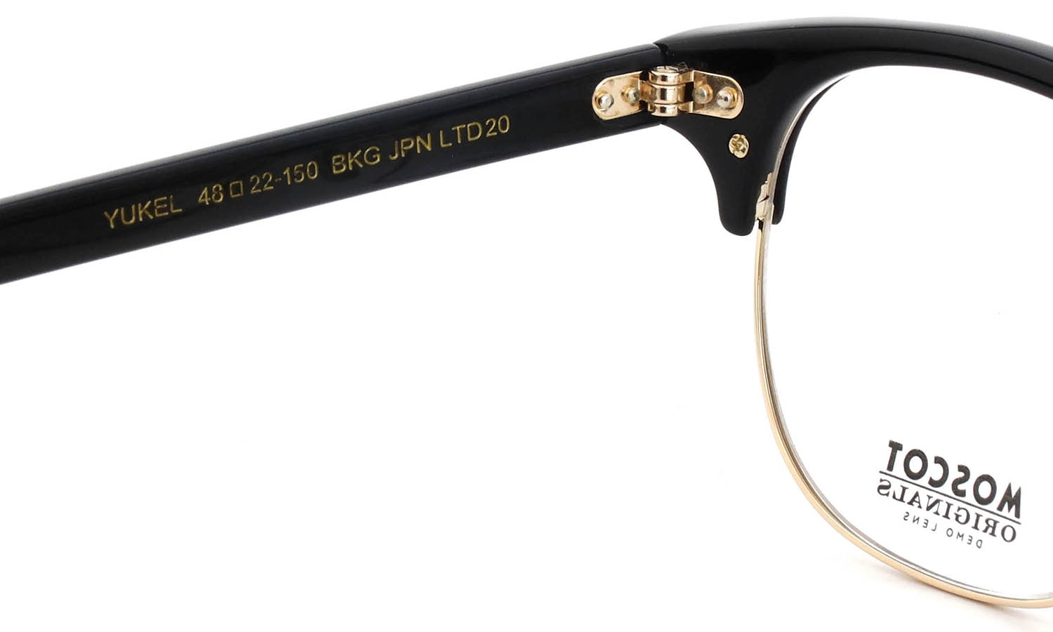 MOSCOT 2026年春発表 限定生産メガネ YUKEL BKG 48□22size JPN LTD 20