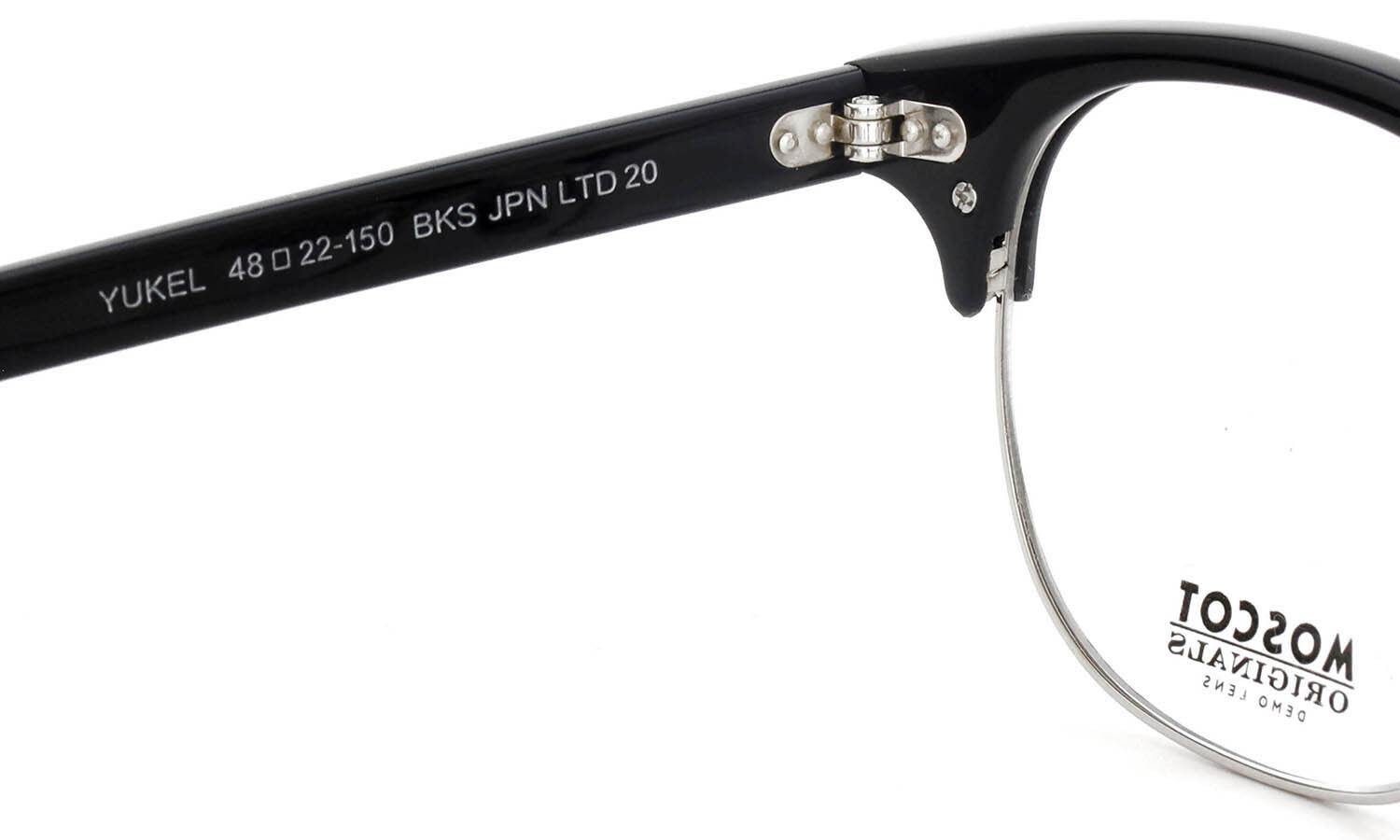 MOSCOT 2026年春発表 限定生産メガネ YUKEL BKS 48□22size JPN LTD 20