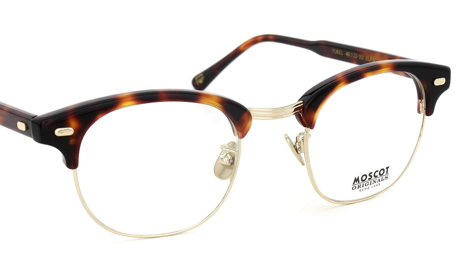 MOSCOT 2026年春発表 限定生産メガネ YUKEL BURNT TORTG 48□22size JPN LTD 20