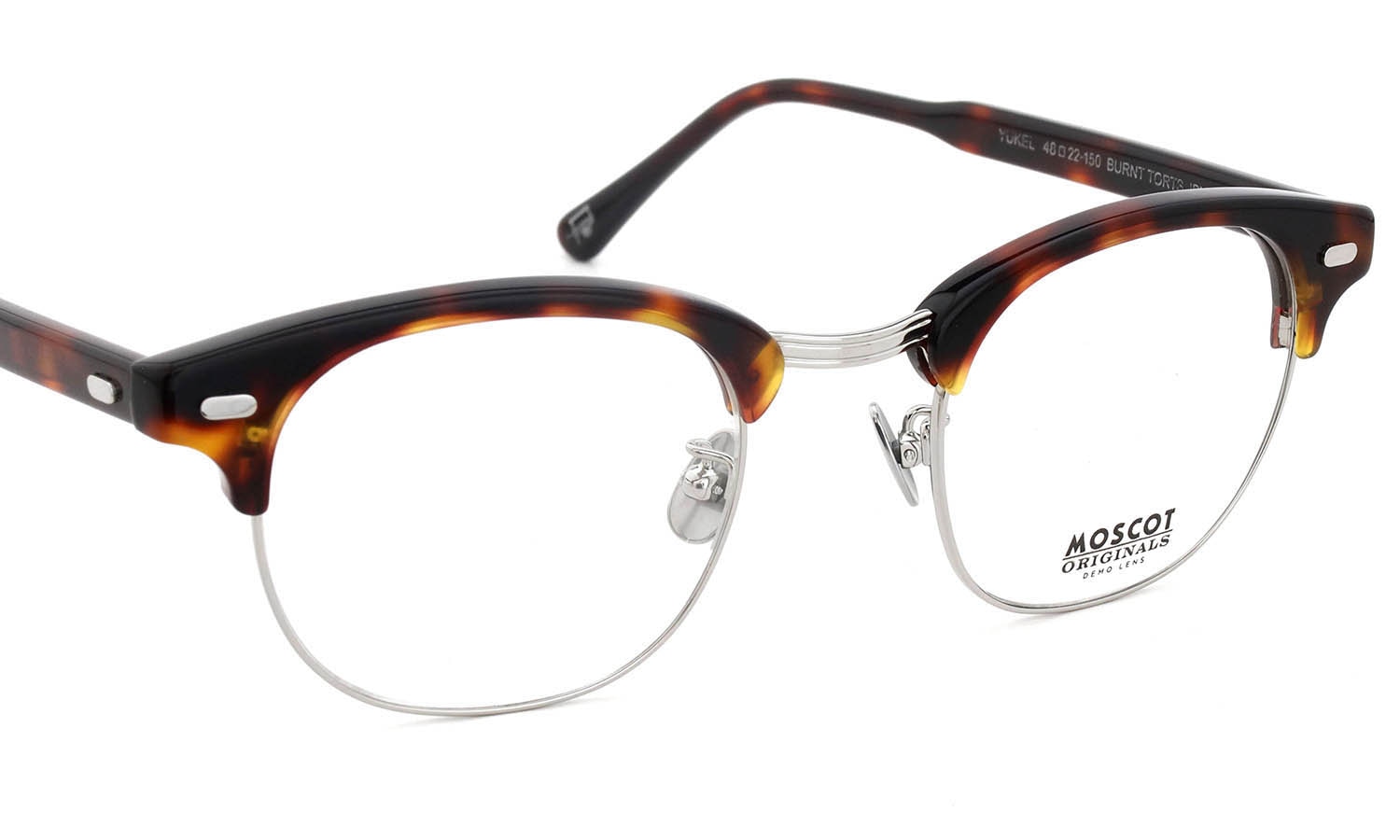 MOSCOT 2026年春発表 限定生産メガネ YUKEL BURNT TORTS 48□22size JPN LTD 20